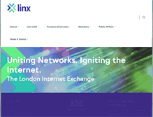 Tablet Screenshot of linx.net